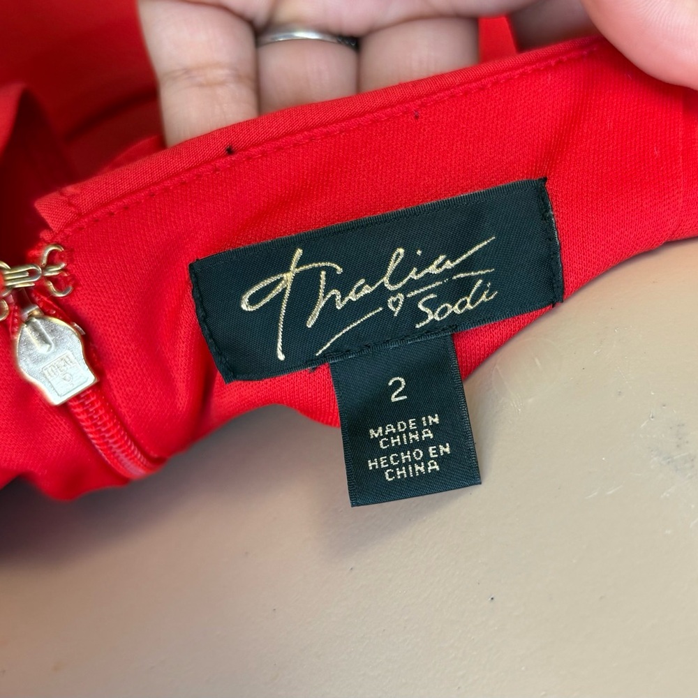 Thalia Sodi Red Jumpsuit - Picture 8 of 9